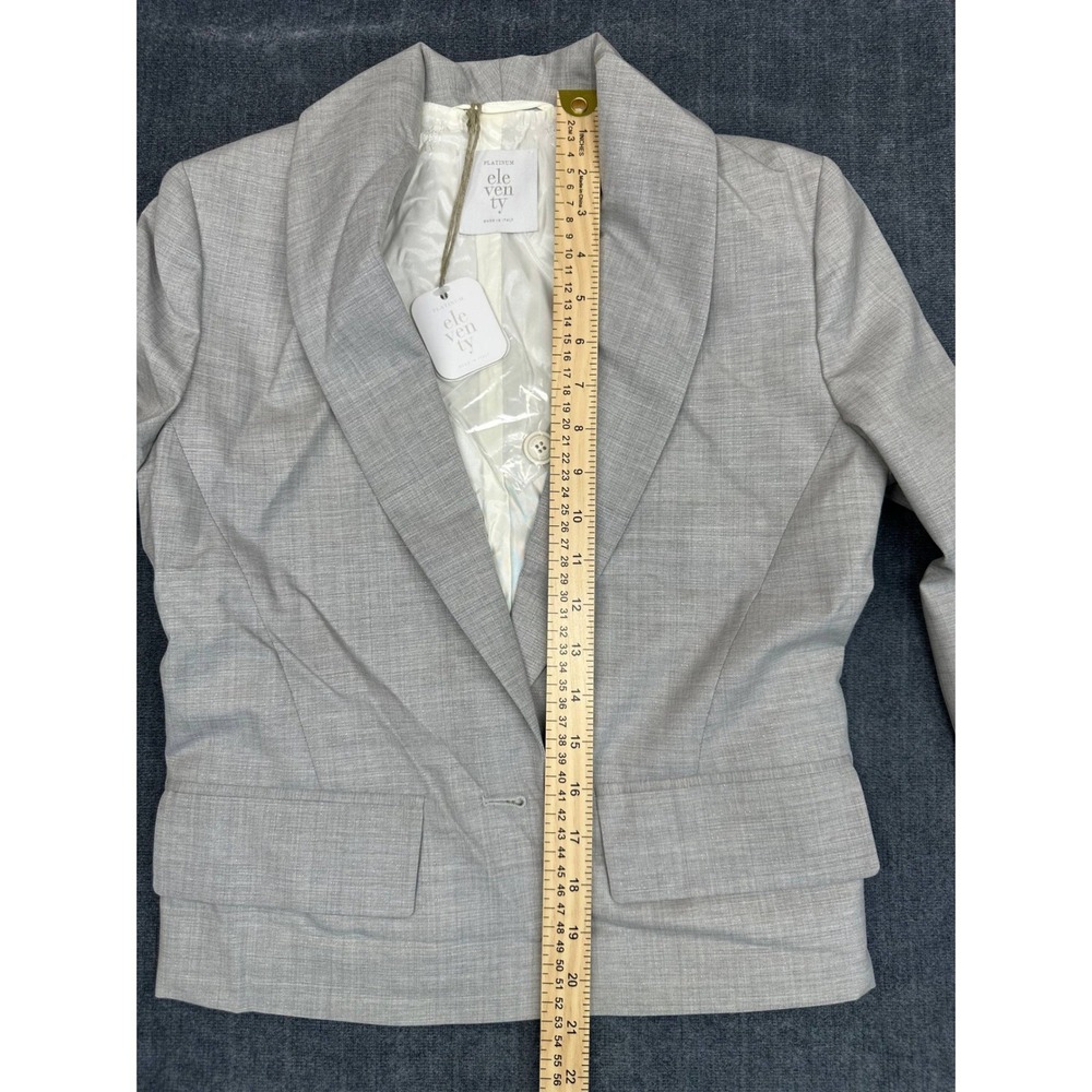 Eleventy Light Gray Tailored Women's Blazer - Picture 6 of 16